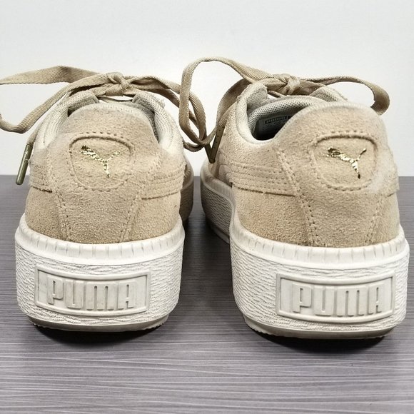 Puma Suede Platform Rugged W Creeper, Safari & Marshmallow, Womens Size 9 / 40 - Picture 5 of 10